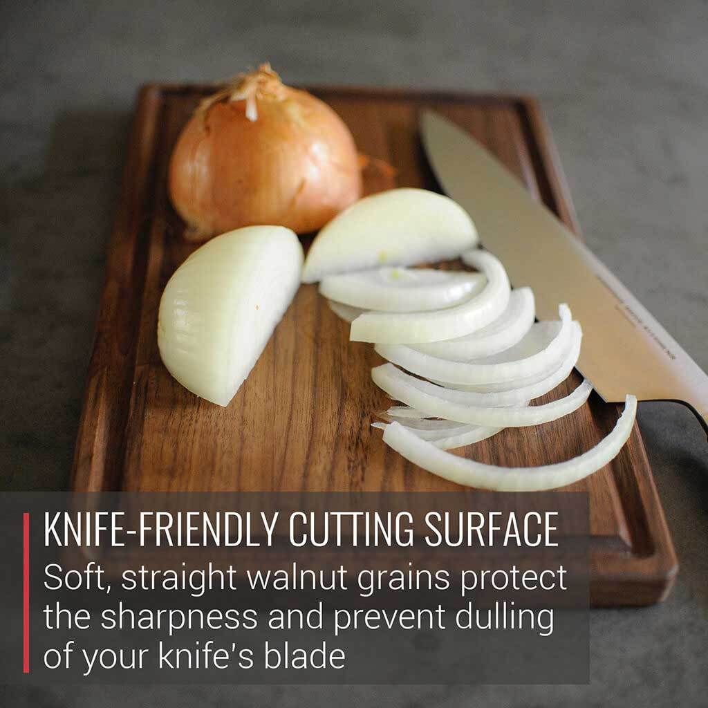 8 x 12 Small Walnut Cutting Board with Juice Groove by Virginia Boys Kitchens - Image 4