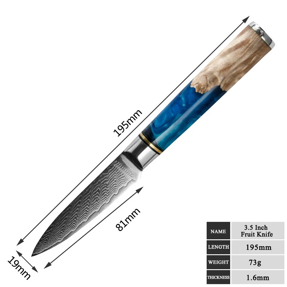 Eight Piece VG-10 Japanese Steel Kitchen Knife Set - Image 11