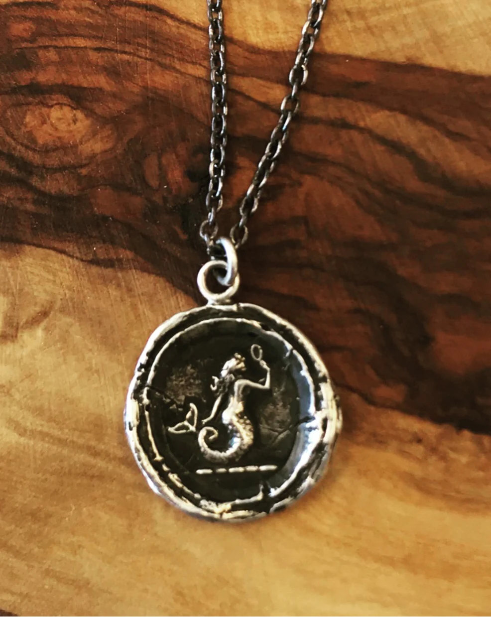 “Mermaid” Silver Talisman - Pyrrha - Image 3