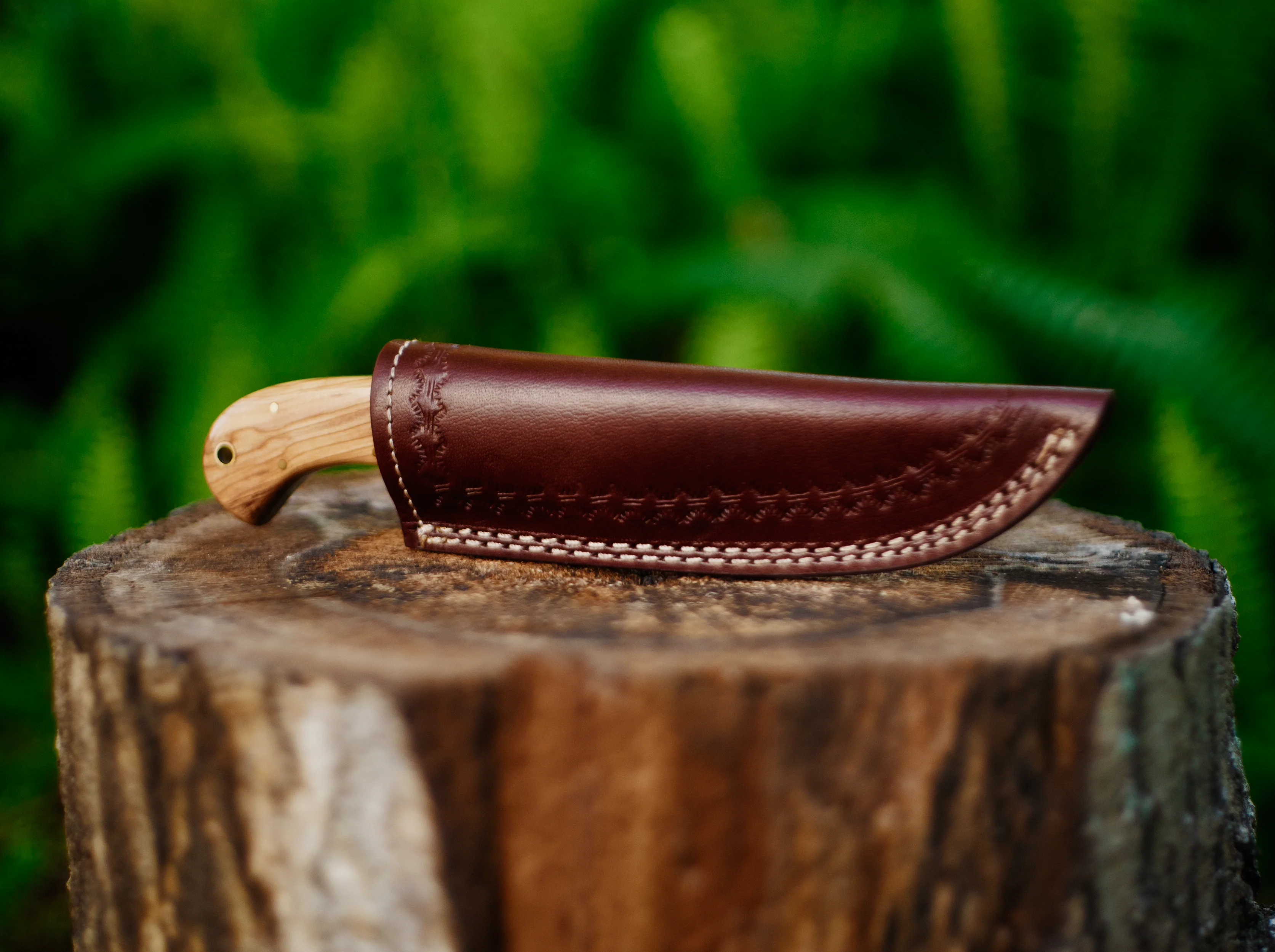 Olive Wood And Bone Skinner - Image 3