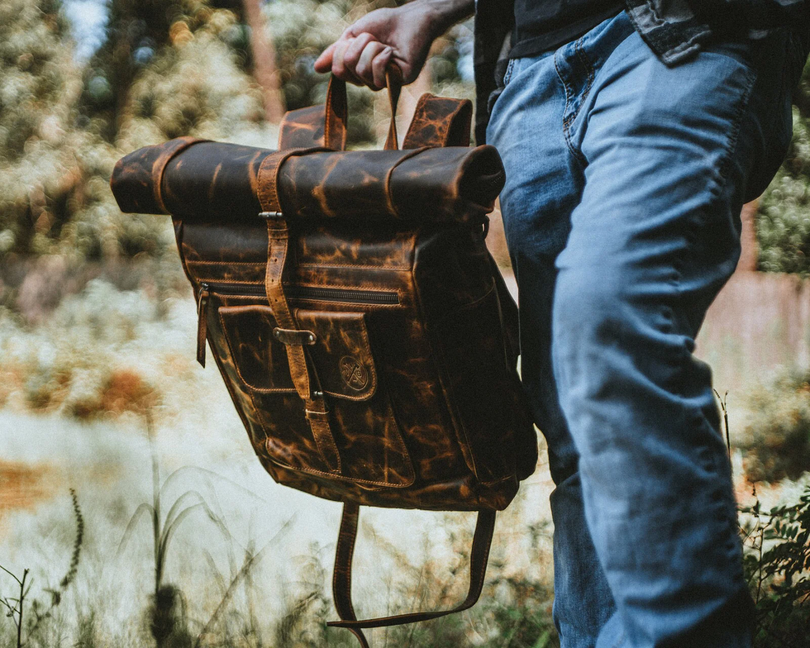 “The Roosevelt” Buffalo Leather Backpack - Image 7